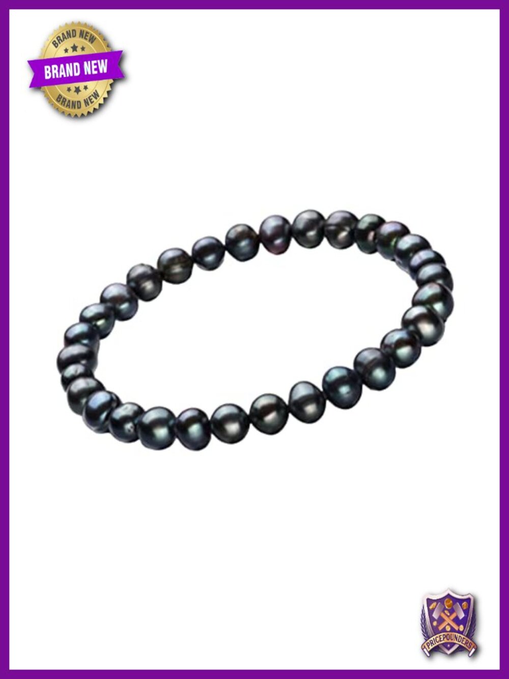 Handmade Freshwater Cultured Pearl Bracelet 7-8mm Stretchy